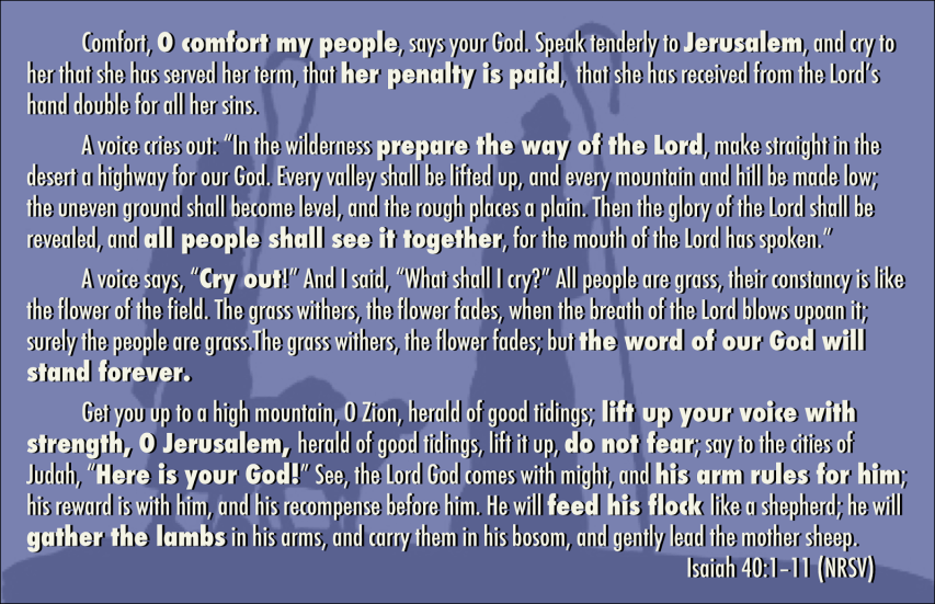 Isaiah 40-1-11