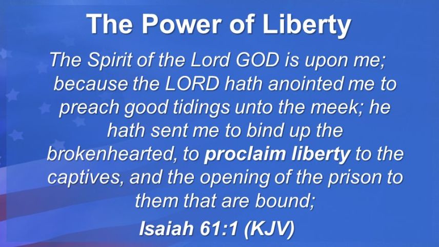 THE POWER of LIBERTY in JESUS-YESHUA CHRIST!!