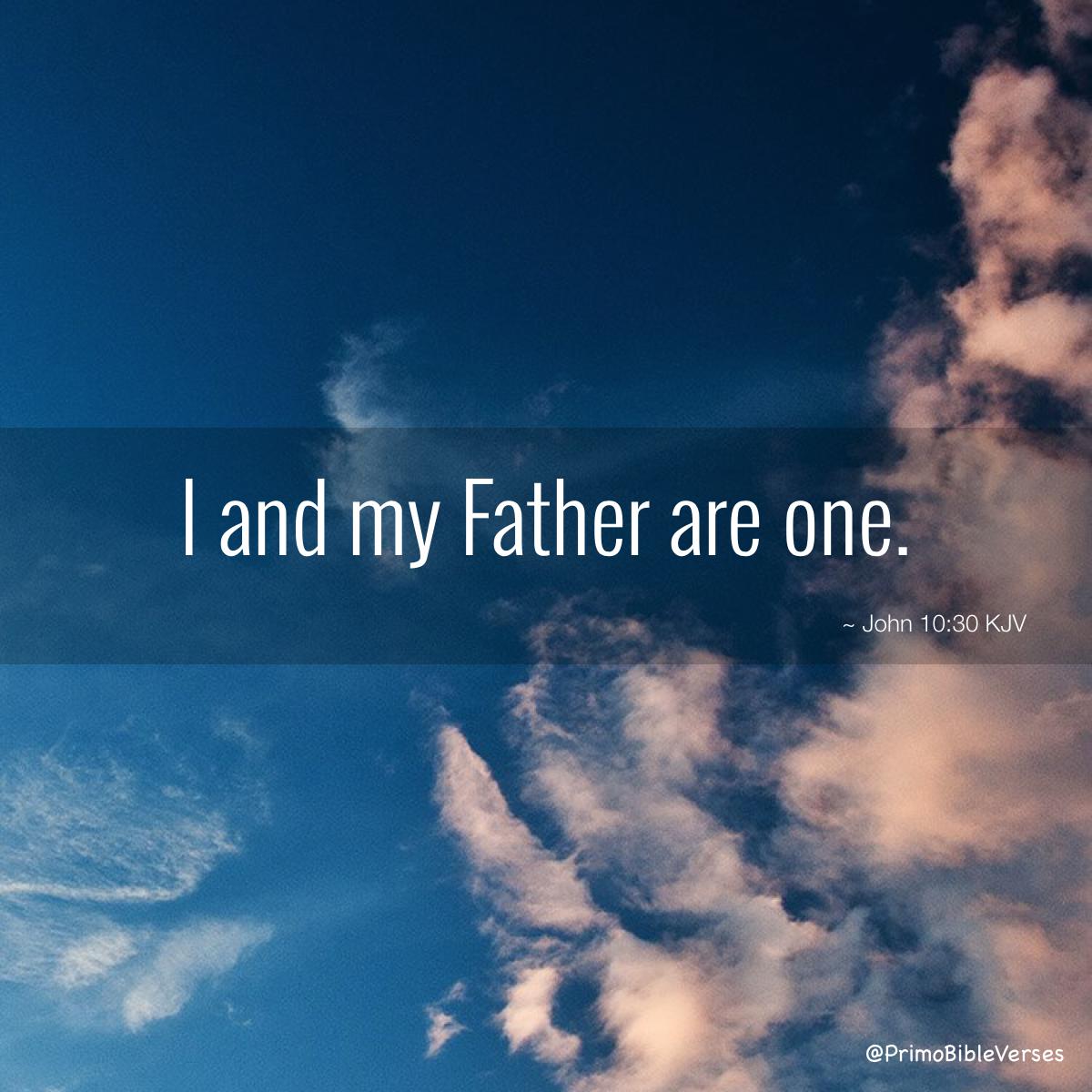 I AM AND FATHER ARE ONE!!
