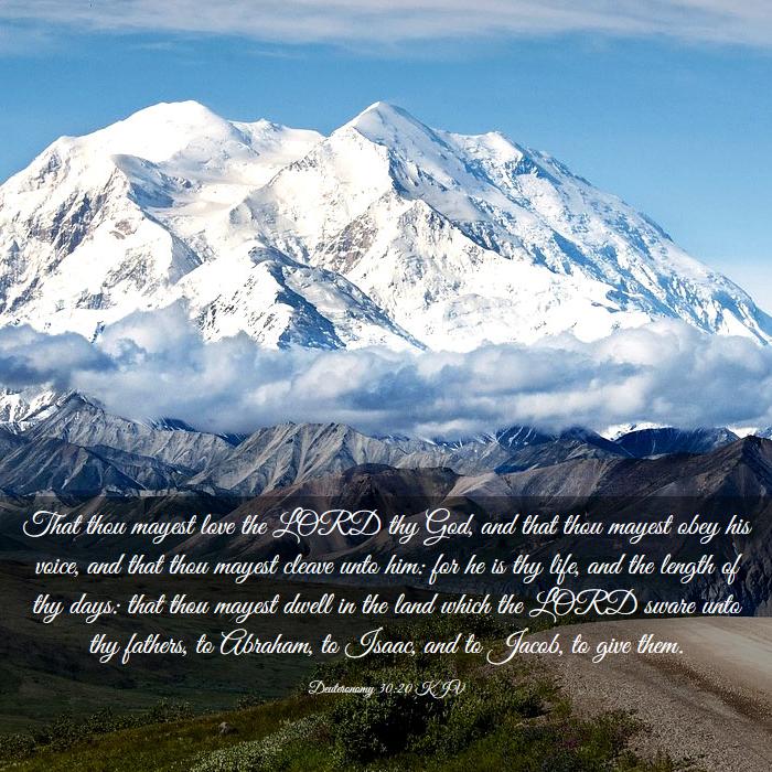 DEUTERONOMY 30:20 KJV JESUS-YESHUA LOVES!!