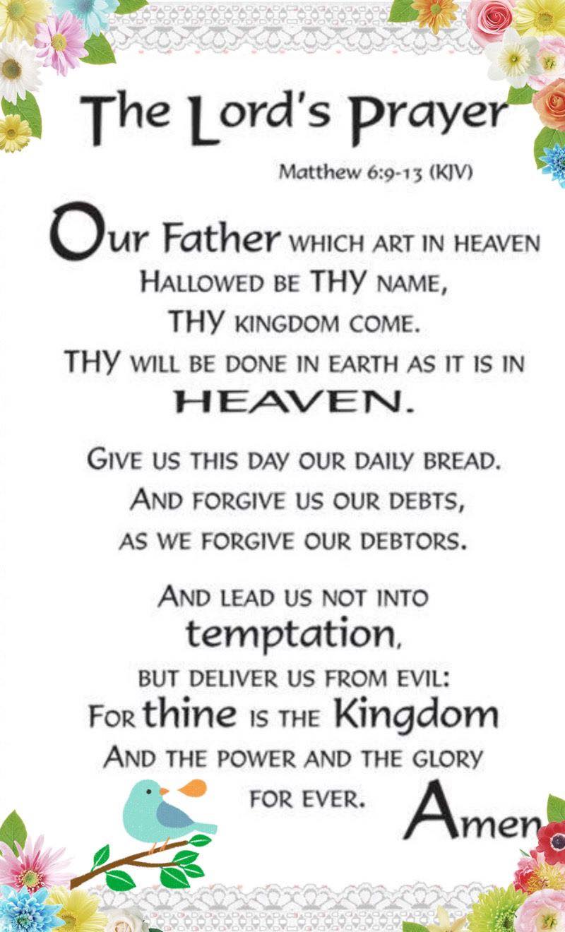 MATTHEW KJV THE LORDS PRAYER AMEN-AMEIN!!