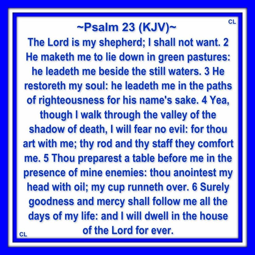 PSALMS 23 KJV!!