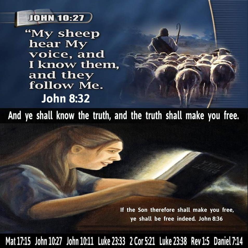 John 10:27-30 KJV Sing Glory Glory Hallelujah!!