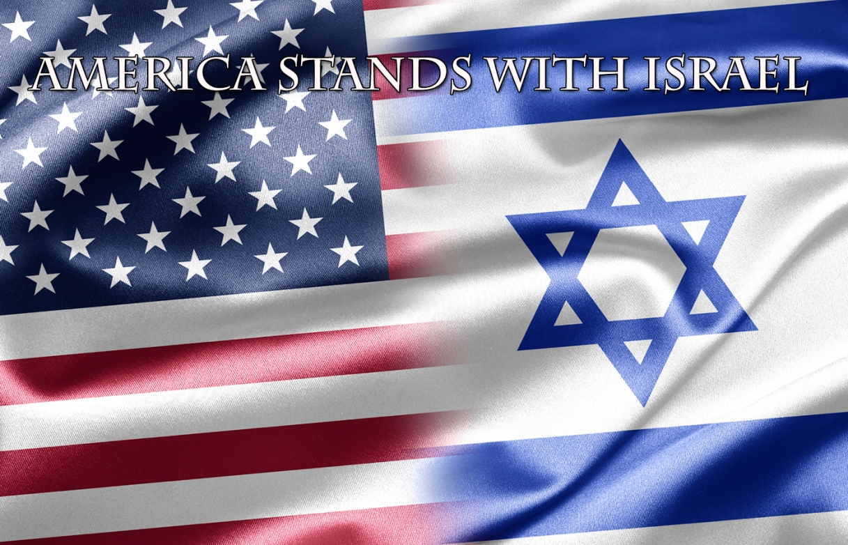 iStock 20492165 MD - American and Israeli flags