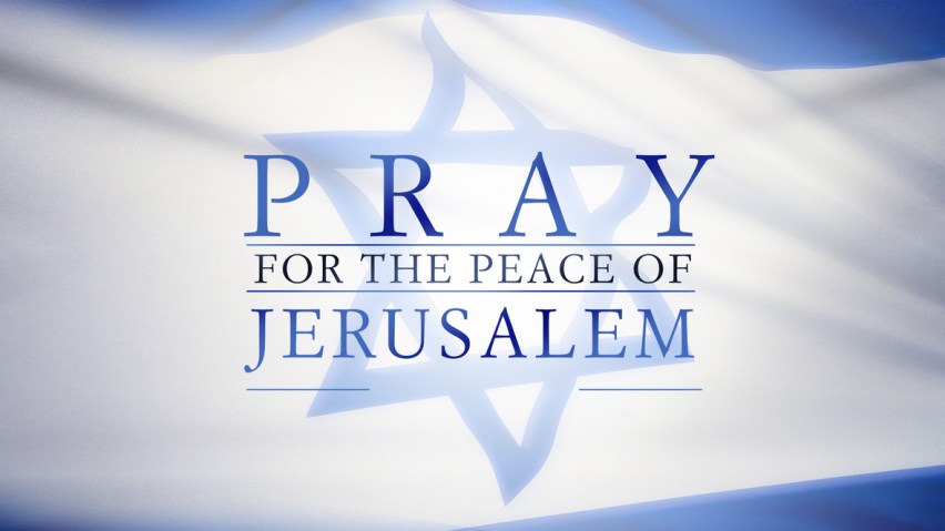 Pray for thepeace of jerusalem!!