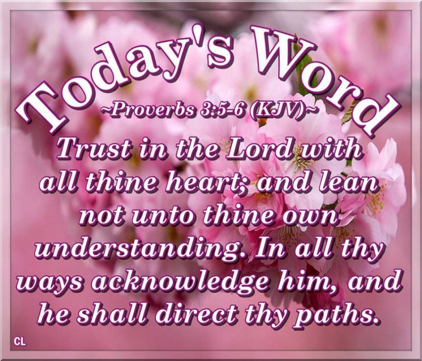 Trust in the LORD ( ADONAI ) with all thine Heart!!