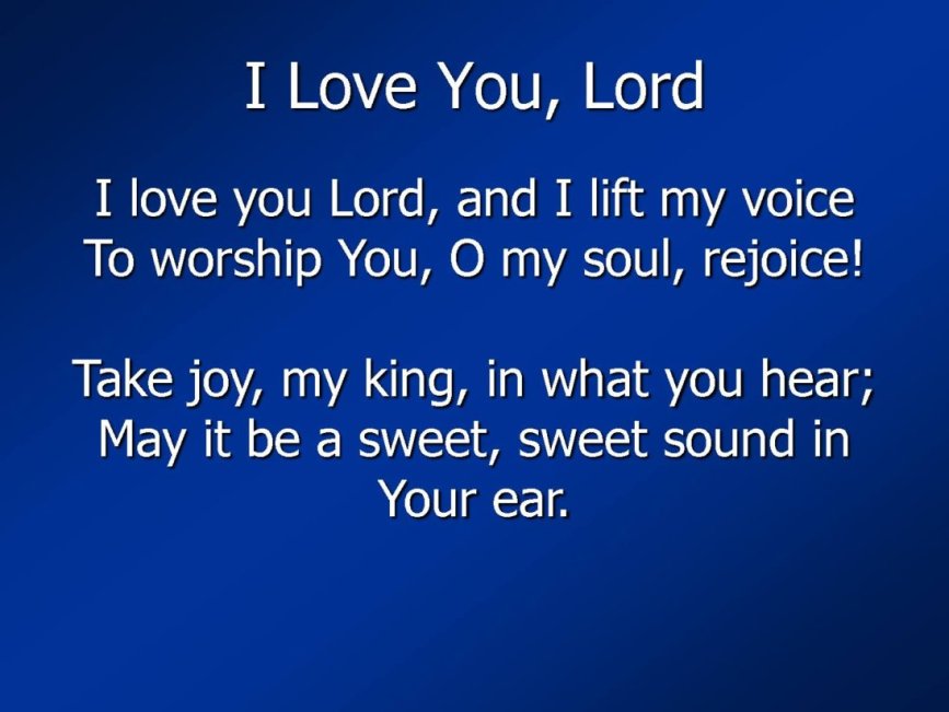 I LOVE YOU THE LORD GOD and more Blessings!!