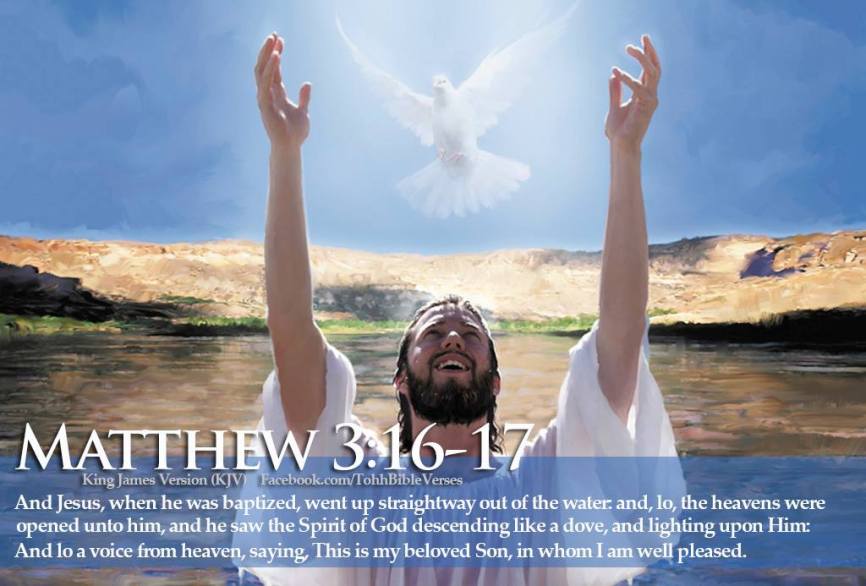 Spirit of GOD Descending Like a Dove, and Lighting upon HIM-Christ-Messiah Jesus-Yeshua!!