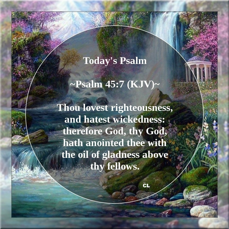 PSALMS 45:7 KJV AMEN-AMEIN!!