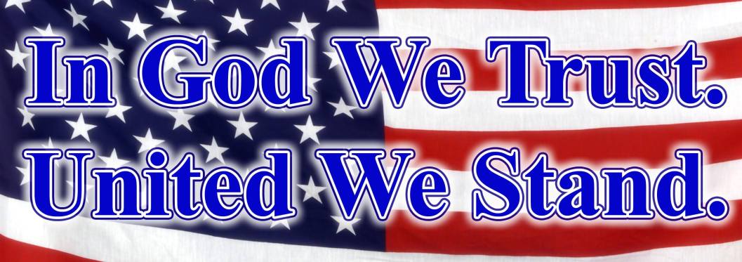 IN OUR ONE TRUE GOD the HEAVENLY FATHER WE TRUST NEED USA!!