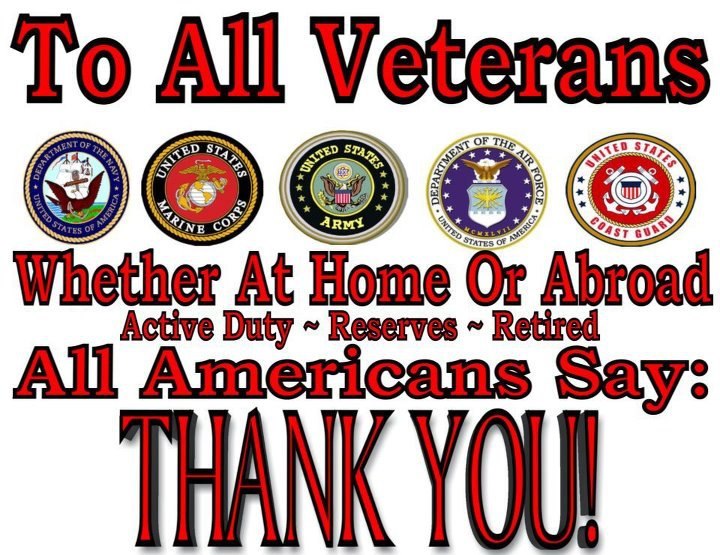 GOD BLESS All our Veterans and THANK YOU!! ThankYouVeterans