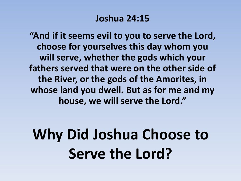JOSHUA 24:15 KJV AMEN-AMEIN!!