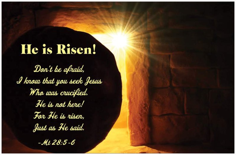 JESUS-YESHUA IS RISEN INDEED!!