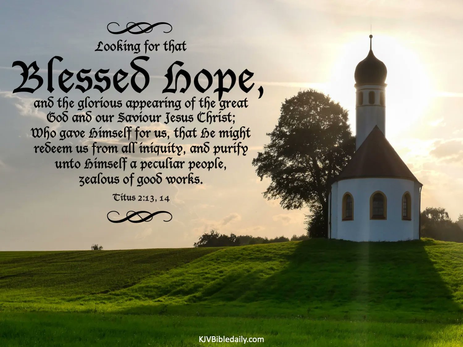 TITUS 2:13-14 KJV AMEN-AMEIN SELAH!!