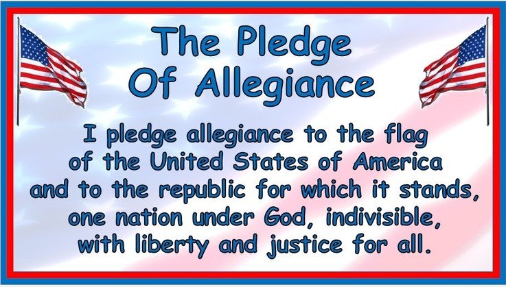 I Pledge Allegiance to the Flag of the USA!!